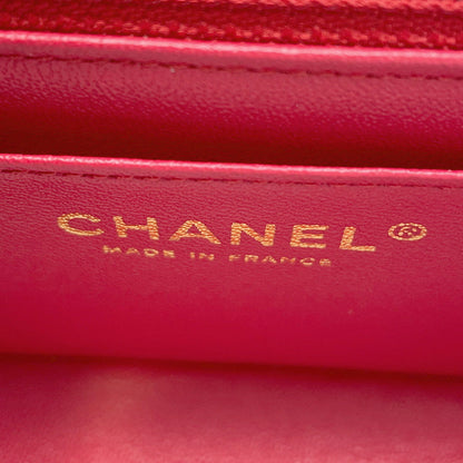CHANEL Mini Matelasse ChainShoulder Bag PinkA69900 Lambskin Size 20