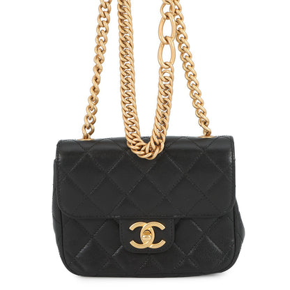 CHANEL Matelasse ChainShoulder Bag BlackAS3950 Lambskin