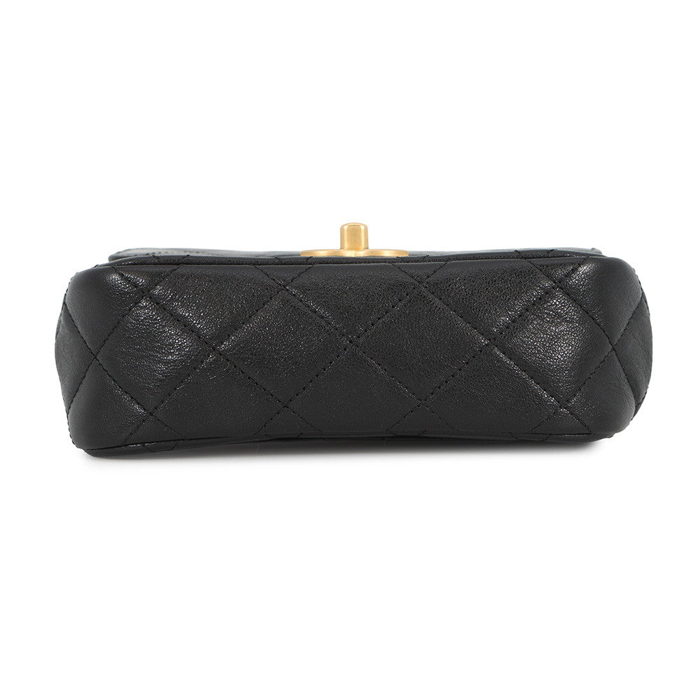 CHANEL Matelasse ChainShoulder Bag BlackAS3950 Lambskin