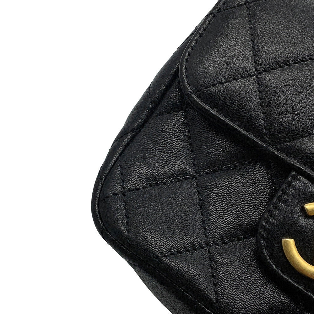 CHANEL Matelasse ChainShoulder Bag BlackAS3950 Lambskin
