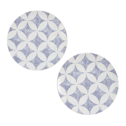 LOUIS VUITTON Constellation Set of 2 Dessert Plates White/BlueR95937 Porcelain