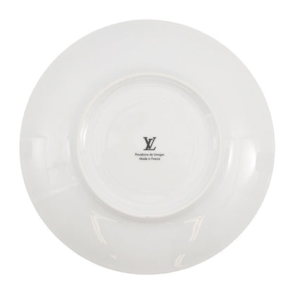 LOUIS VUITTON Constellation Set of 2 Dessert Plates White/BlueR95937 Porcelain