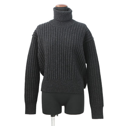 HERMES long sleeve knit Size 36 Gri Volcanic5H2627DA Wool 98% Polyurethane2%