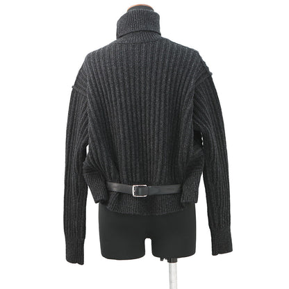 HERMES long sleeve knit Size 36 Gri Volcanic5H2627DA Wool 98% Polyurethane2%