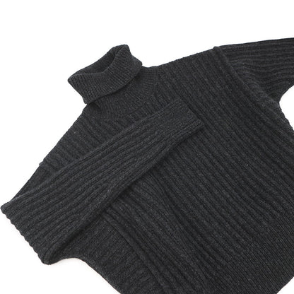 HERMES long sleeve knit Size 36 Gri Volcanic5H2627DA Wool 98% Polyurethane2%