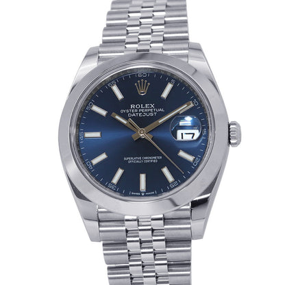 ROLEX Datejust 41 W41mm Stainless Steel Bright Blue Dial126300