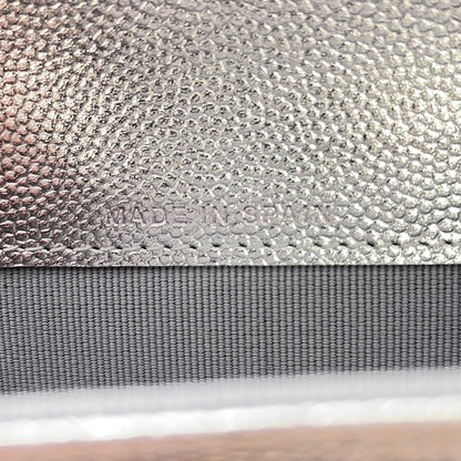CHANEL CC Logo Flap Card Case SilverAP4705 Caviar Leather