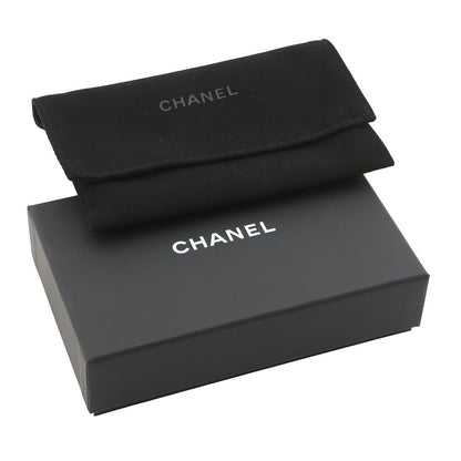 CHANEL CC Logo Flap Card Case SilverAP4705 Caviar Leather