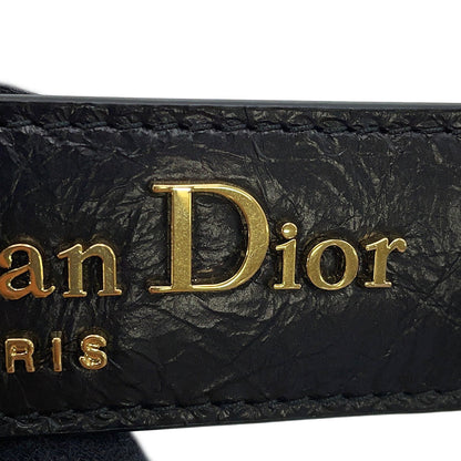 Dior Flat Macrocannage D-Journey Bag BlackM2416UNUO Calf Leather Size Small