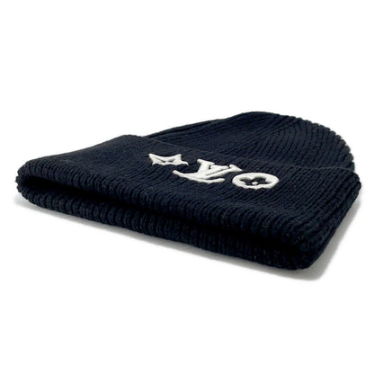 LOUIS VUITTON Beanie LVHeadline Size S NoirM77872 Wool 100%