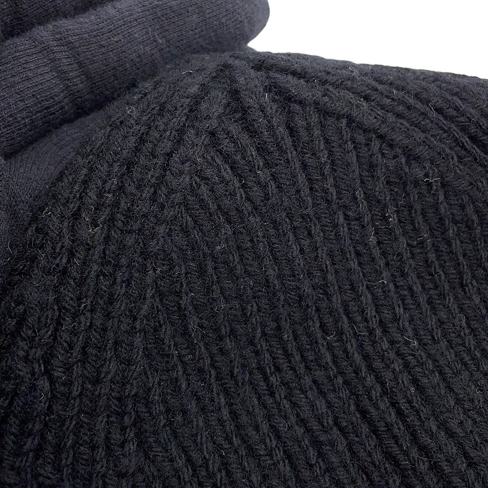LOUIS VUITTON Beanie LVHeadline Size S NoirM77872 Wool 100%