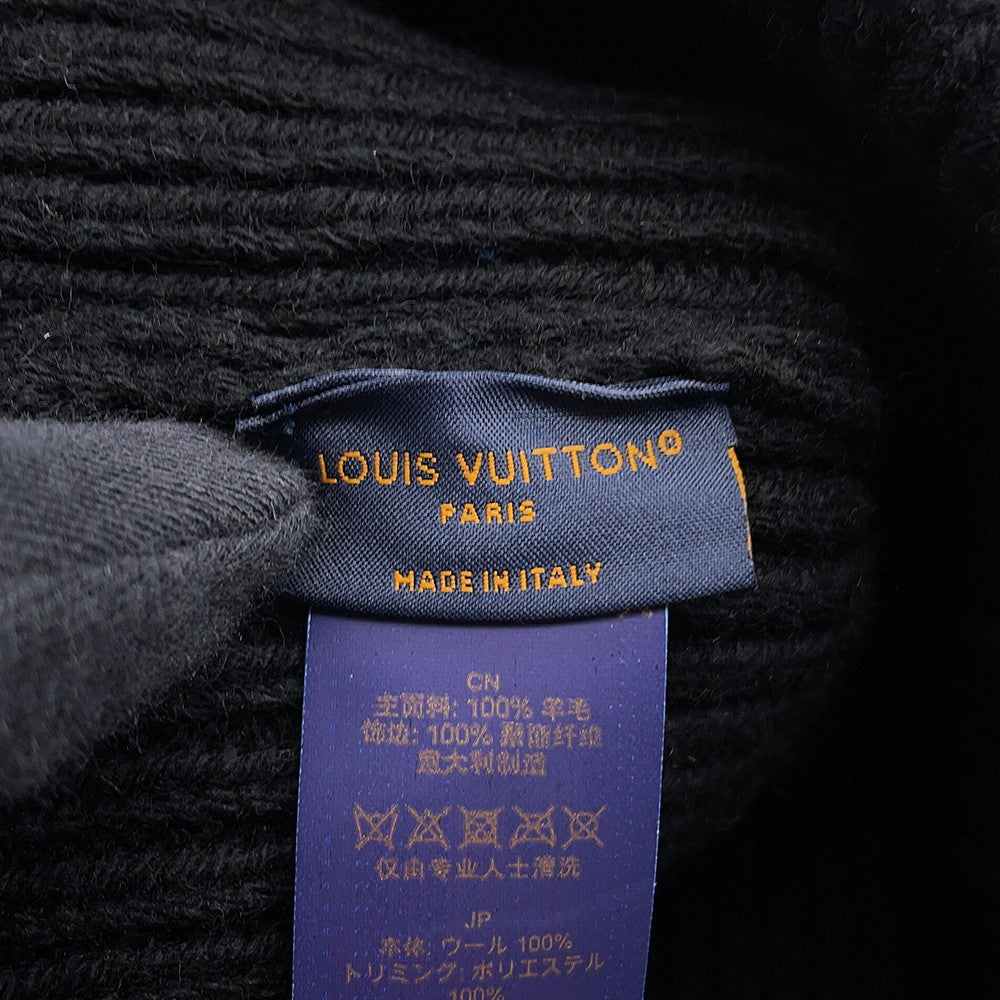 LOUIS VUITTON Beanie LVHeadline Size S NoirM77872 Wool 100%