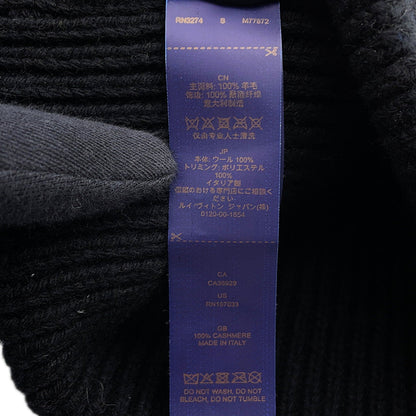 LOUIS VUITTON Beanie LVHeadline Size S NoirM77872 Wool 100%