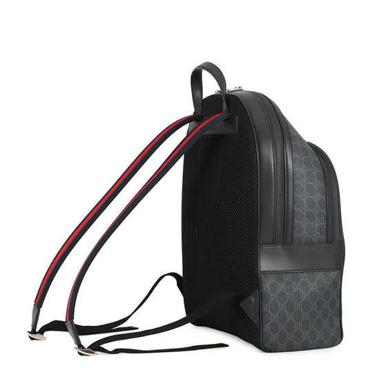 GUCCI GGBlack Backpack Black771158 GG Supreme Leather Size Medium