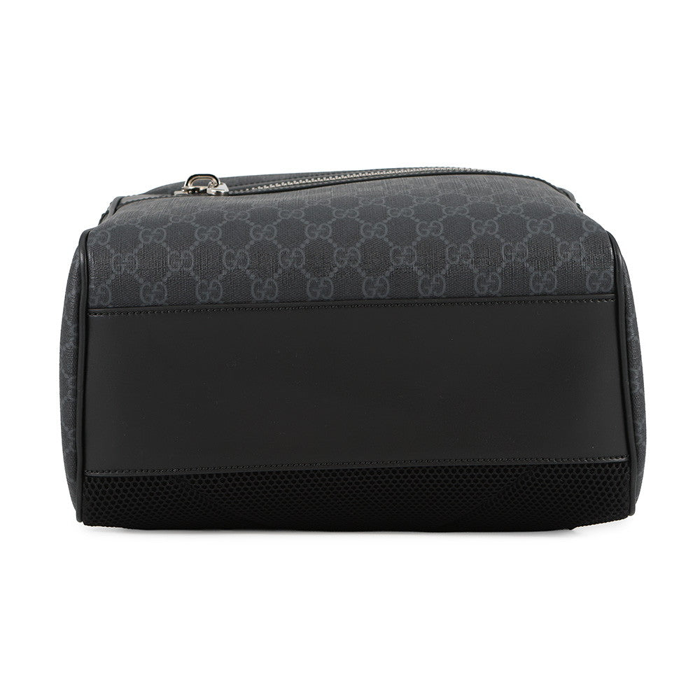 GUCCI GGBlack Backpack Black771158 GG Supreme Leather Size Medium