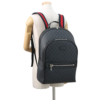 GUCCI GGBlack Backpack Black771158 GG Supreme Leather Size Medium