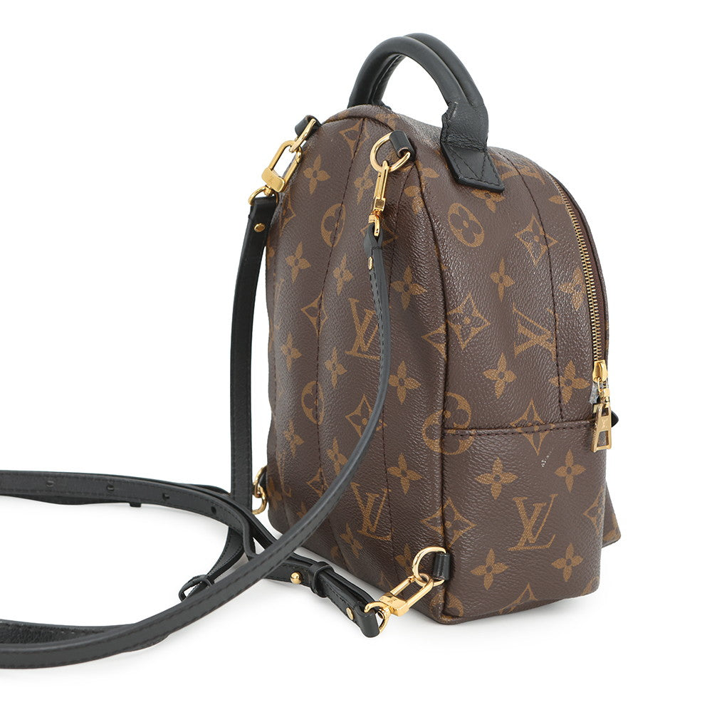 LOUIS VUITTON Palm Springs Backpack NoirM44873 Monogram Size MINI