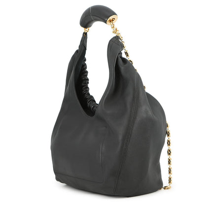 LOEWE Squeeze ChainShoulder Bag BlackA914Q37X01 Melonapalam Size Medium