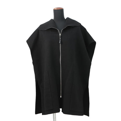 HERMES Long vest Size 40 Black2H0132DA Cashmere100%
