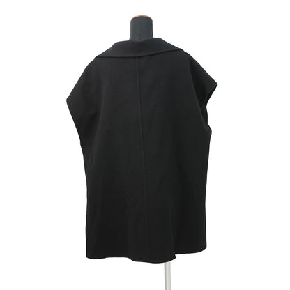 HERMES Long vest Size 40 Black2H0132DA Cashmere100%