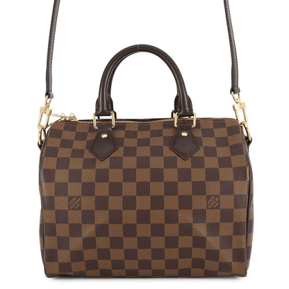 LOUIS VUITTON Speedy Bandouliere RedN40575 Damier Ebene Canvas Size 25