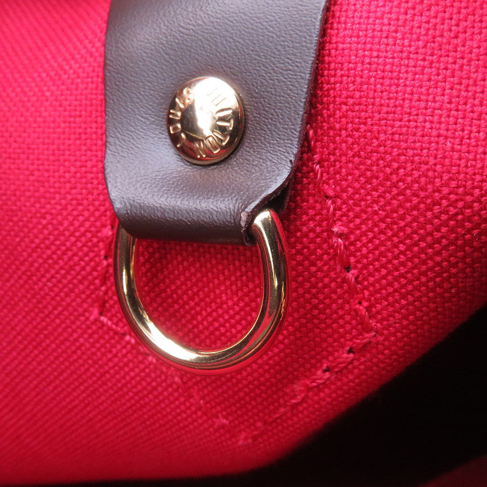 LOUIS VUITTON Speedy Bandouliere RedN40575 Damier Ebene Canvas Size 25