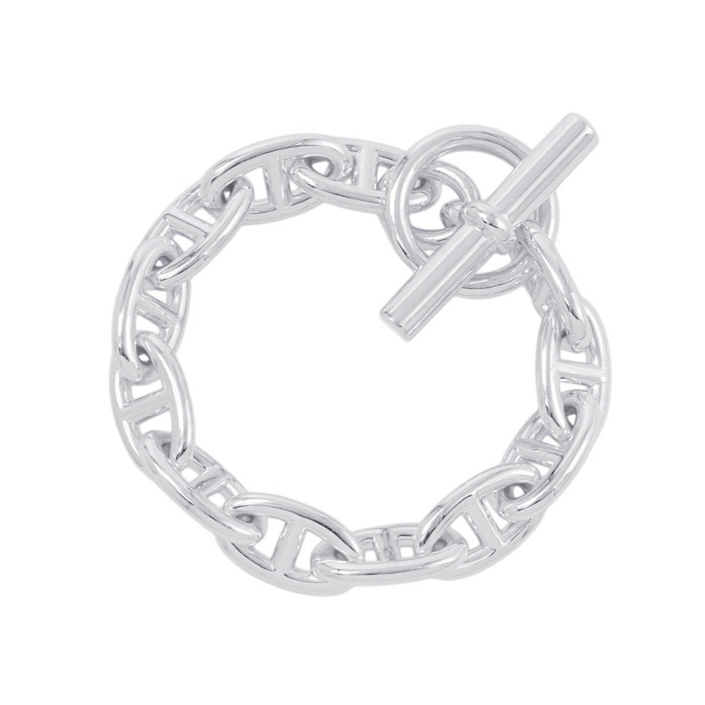 HERMES Chaine d'Ancre Bracelet 12 frames Size GM SV925