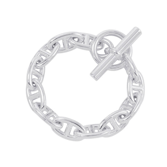 HERMES Chaine d'Ancre Bracelet 12 frames Size GM SV925