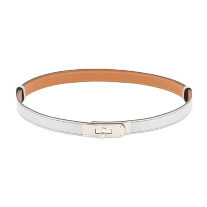 HERMES Kelly Belt Argent Chevre Shamqila