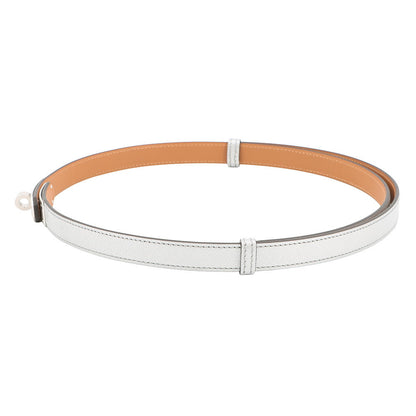 HERMES Kelly Belt Argent Chevre Shamqila