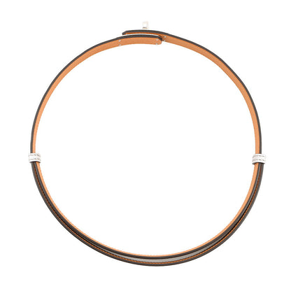 HERMES Kelly Belt Argent Chevre Shamqila