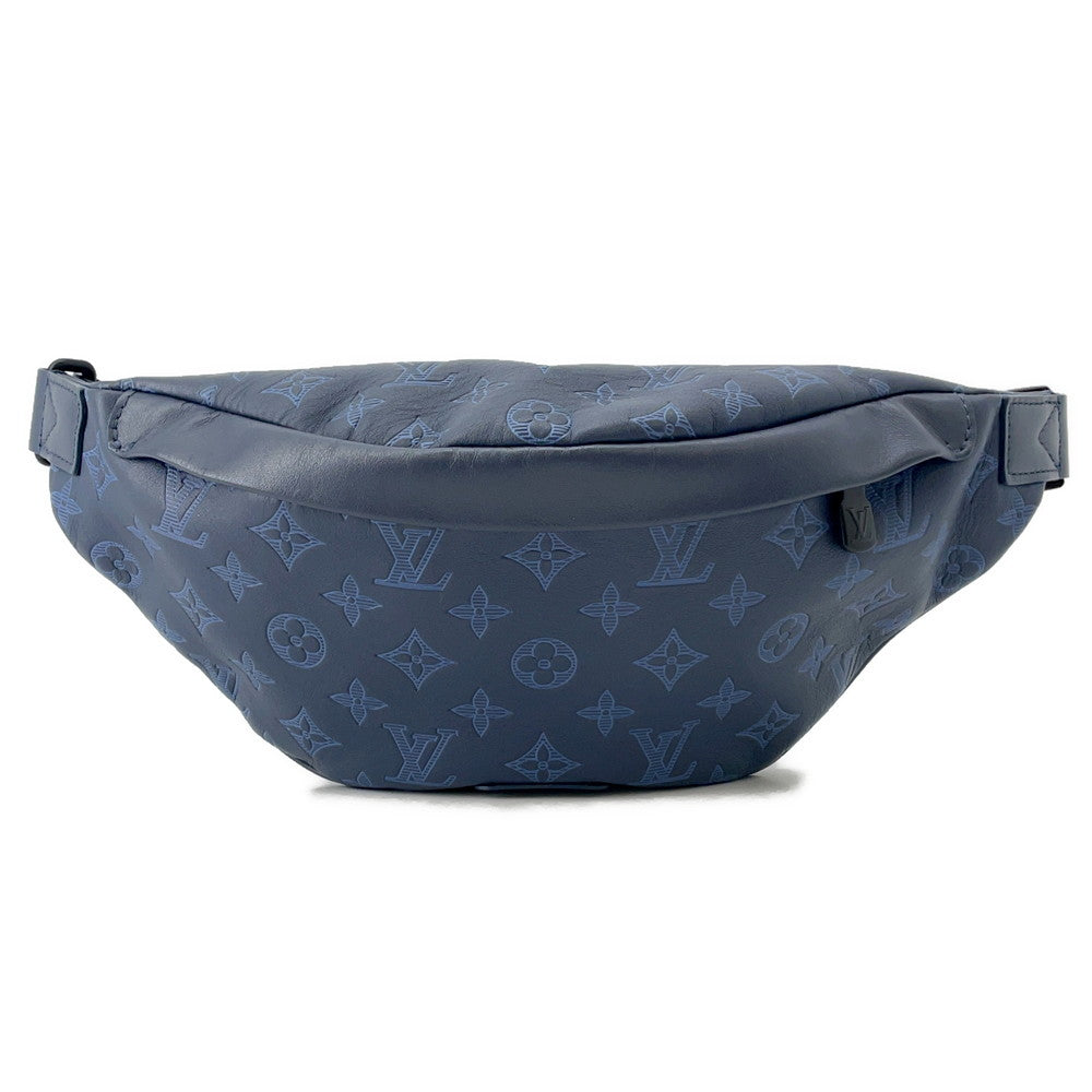 LOUIS VUITTON Discovery・Bumbag Noir/Navy BlueM45729 Monogram Shadow Size PM