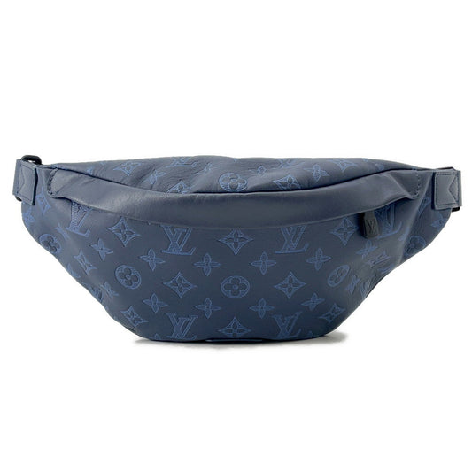 LOUIS VUITTON Discovery・Bumbag Noir/Navy BlueM45729 Monogram Shadow Size PM