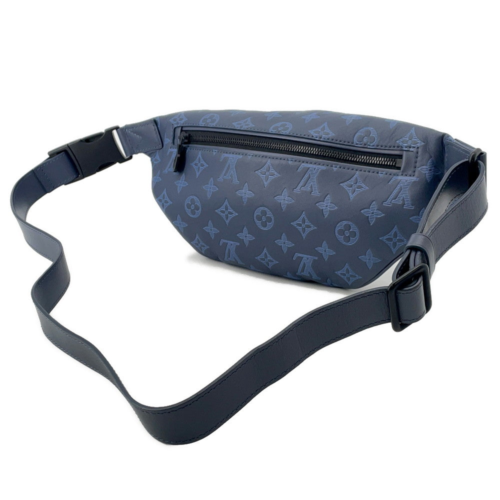 LOUIS VUITTON Discovery・Bumbag Noir/Navy BlueM45729 Monogram Shadow Size PM