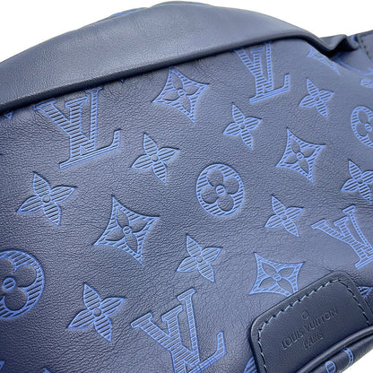 LOUIS VUITTON Discovery・Bumbag Noir/Navy BlueM45729 Monogram Shadow Size PM