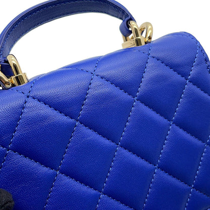 CHANEL Matelasse Shoulder Bag BlueAP2200 Lambskin Size Mini mini
