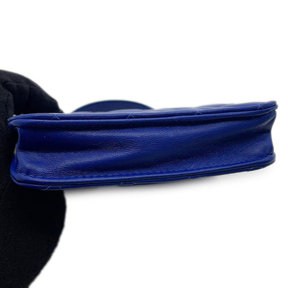 CHANEL Matelasse Shoulder Bag BlueAP2200 Lambskin Size Mini mini