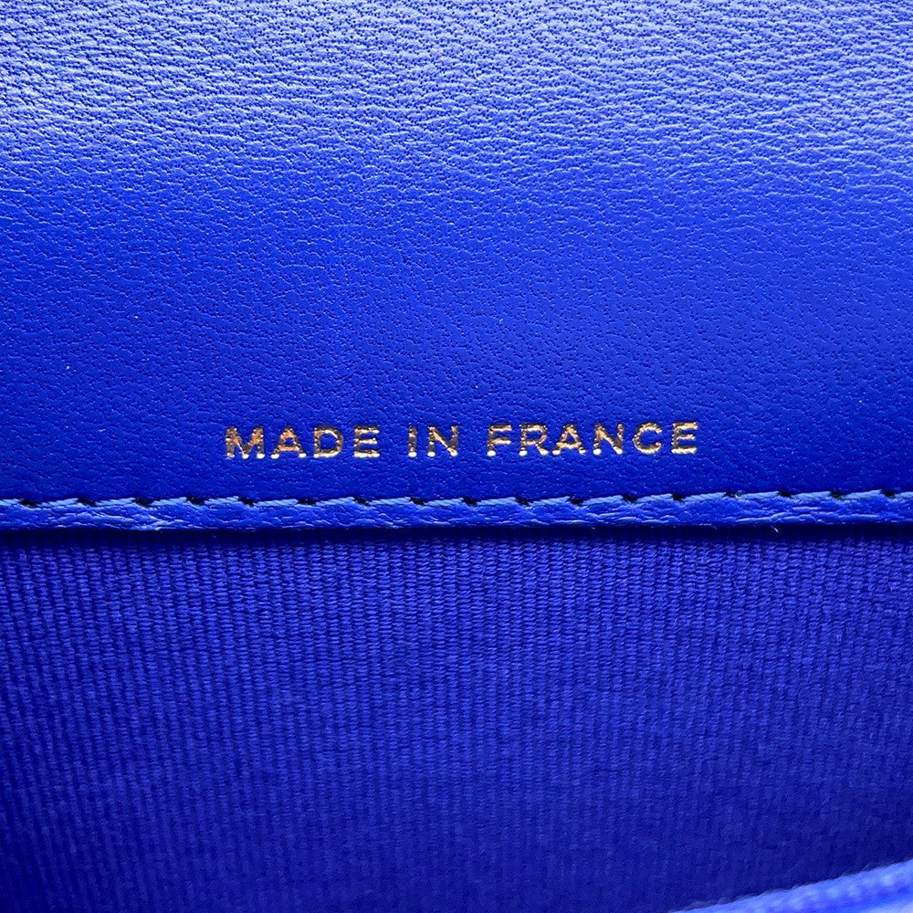 CHANEL Matelasse Shoulder Bag BlueAP2200 Lambskin Size Mini mini