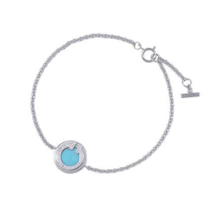 TIFFANY&Co. T TWO Circle Bracelet 18K White Gold