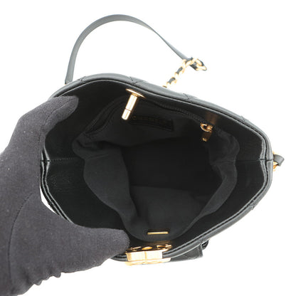 CHANEL Chain Shoulder Bag with Matelasse Pouch BlackAS3946 Lambskin