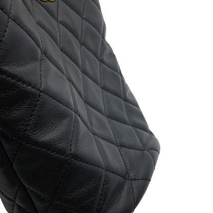 CHANEL Chain Shoulder Bag with Matelasse Pouch BlackAS3946 Lambskin