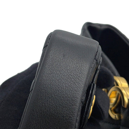 CHANEL Chain Shoulder Bag with Matelasse Pouch BlackAS3946 Lambskin