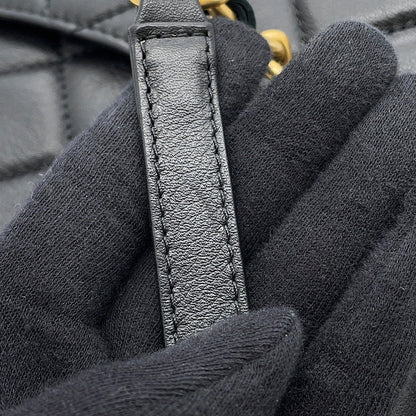 CHANEL Chain Shoulder Bag with Matelasse Pouch BlackAS3946 Lambskin