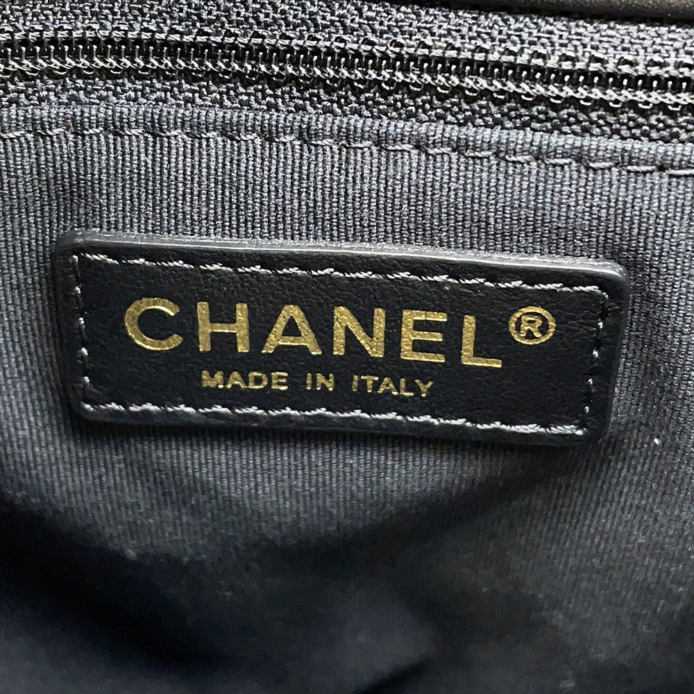 CHANEL Chain Shoulder Bag with Matelasse Pouch BlackAS3946 Lambskin
