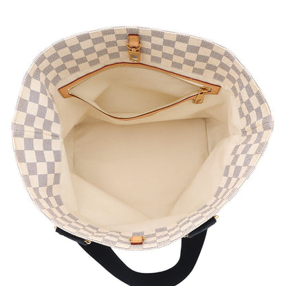 LOUIS VUITTON Plan Soleil Cabas BeigeN41179 Damier Azur Size PM