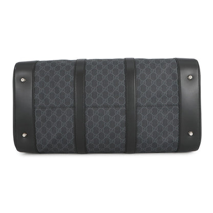 GUCCI GG Supreme Travel Bag Black/Gray478323 GG Supreme Leather