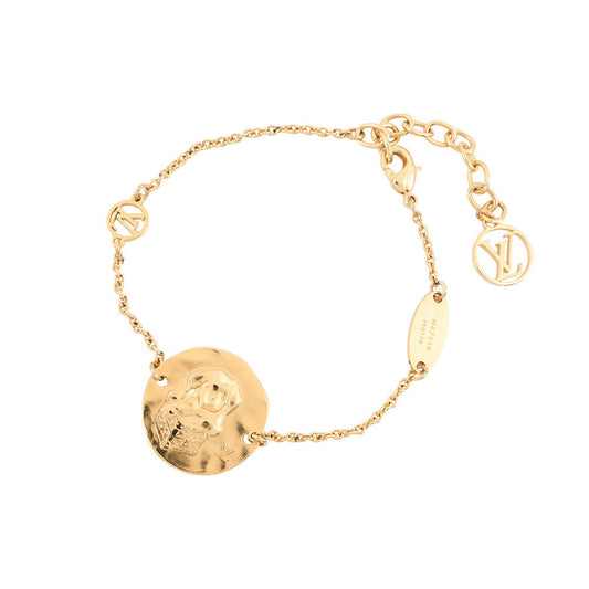 LOUIS VUITTON Louis in the Sky Dog Bracelet GoldM67350 Metal