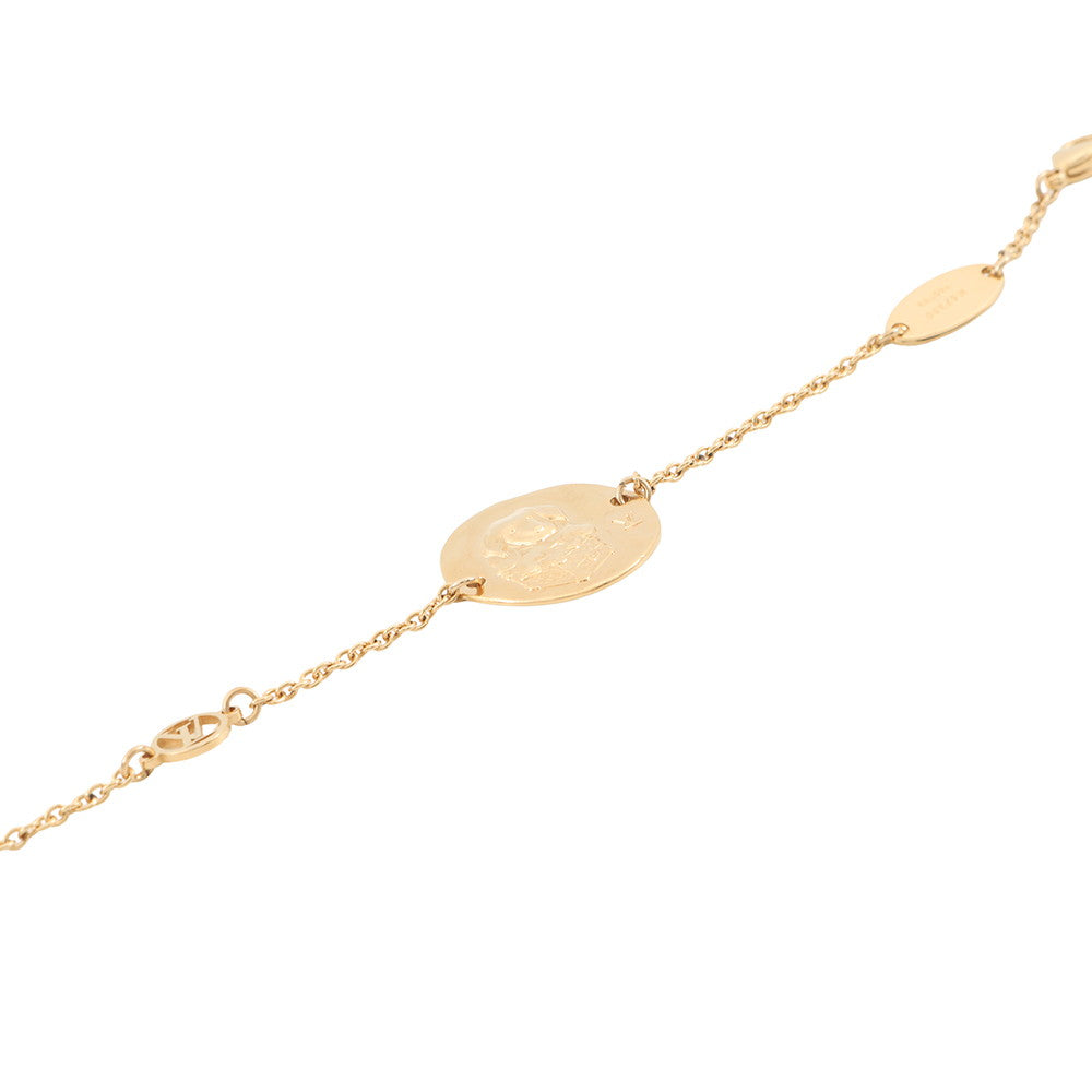 LOUIS VUITTON Louis in the Sky Dog Bracelet GoldM67350 Metal