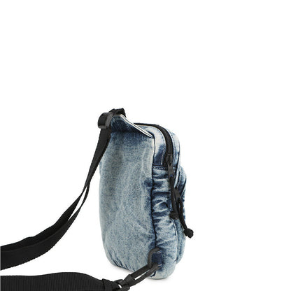 BALENCIAGA Denim Crossbody messenger bag Blue620260 puffy denim