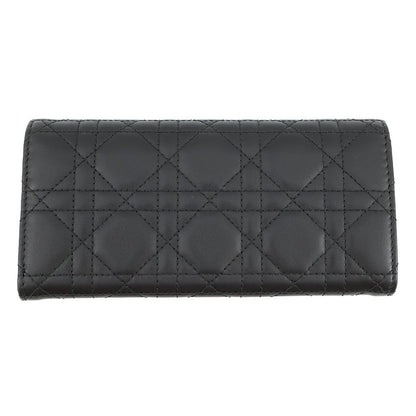 Dior Cannage My Dior Violet Wallet BlackS6029ONMJ Lambskin